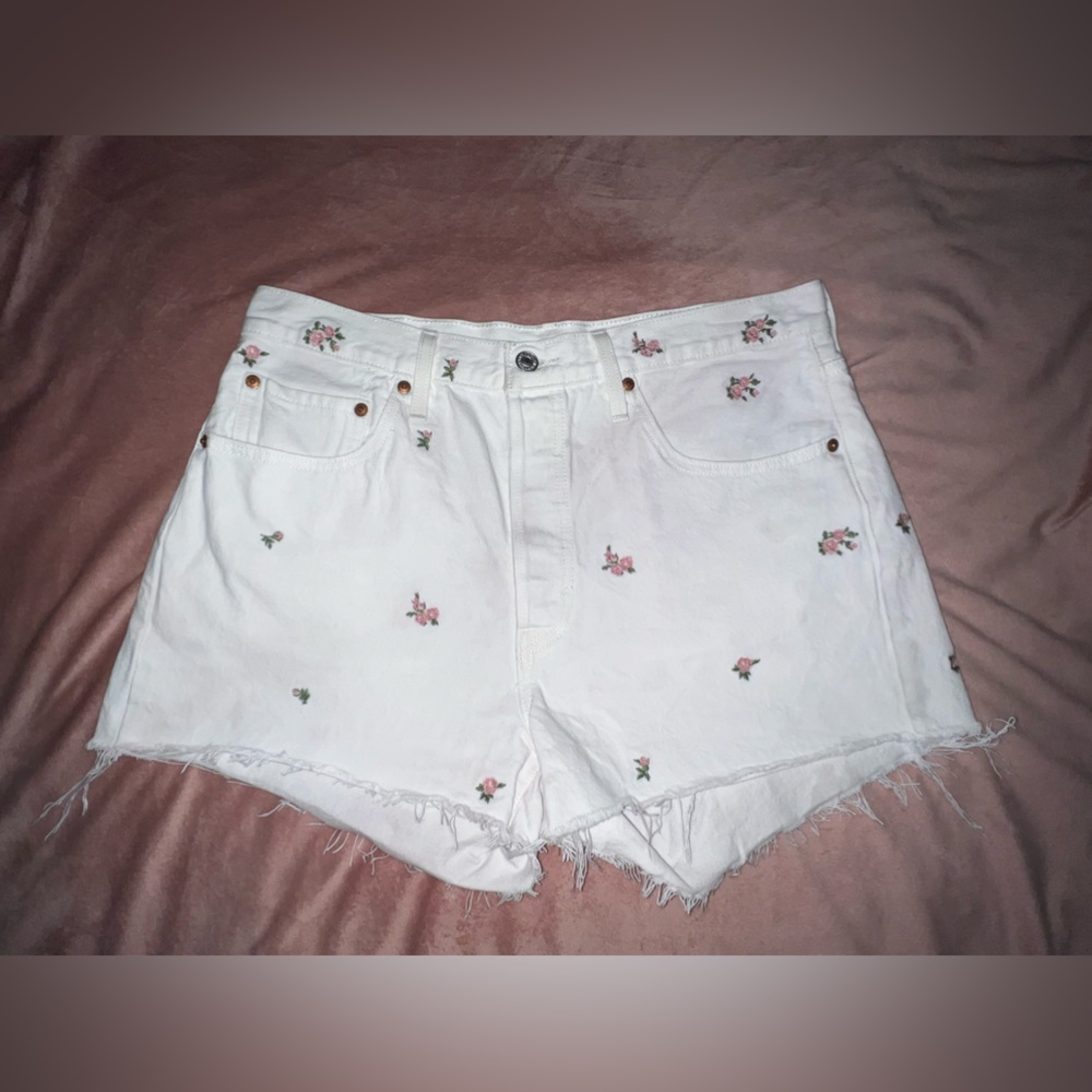 Levis Flower Print Shorts
